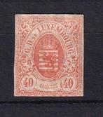 Luxembourg 1859/1863 - côte 1300€ , 40c rouge orange - Yvert, Postzegels en Munten, Gestempeld