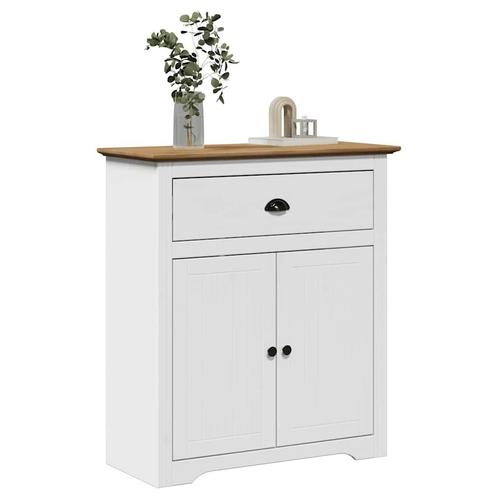 vidaXL Gangkast BODO 80x35x90 cm wit en bruin, Huis en Inrichting, Kasten | Overige, Nieuw, Verzenden