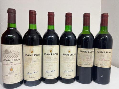 1984, 1985 (x3) & 1988 (x2) Jean Leon, Cabernet Sauvignon -, Verzamelen, Wijnen
