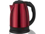 Veiling - Rood RVS waterkoker 1.8 Liter 1500W, Elektronische apparatuur, Waterkokers, Nieuw