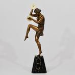 Pierre Le Faguays - sculptuur, Danseres met cymbalen - 51 cm