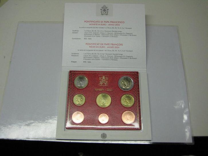 Vatikan 3,88 Euro Kms munten set 2024 st im Originalfolde..., Postzegels en Munten, Munten | Europa | Euromunten, België, Verzenden