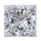 1 pcs Diamant - 3.51 ct - Carré, Prinses - D (kleurloos) -, Nieuw