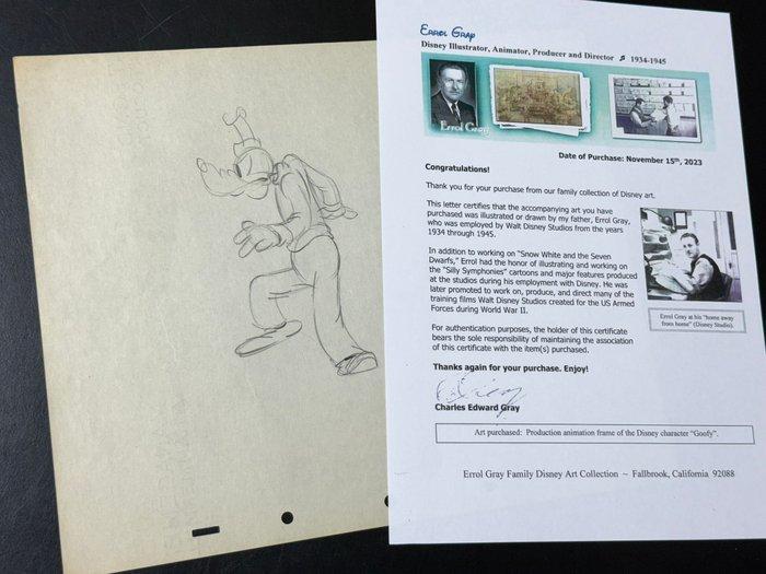 Walt Disney - Vintage Goofy productietekening. - Made by, Verzamelen, Disney