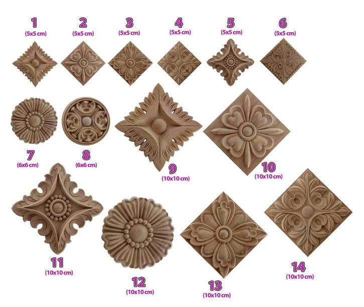 Decoratief houten ornament voor Interieurtoepassingen (mode, Doe-het-zelf en Bouw, Gereedschap | Overige machines, Nieuw, Verzenden