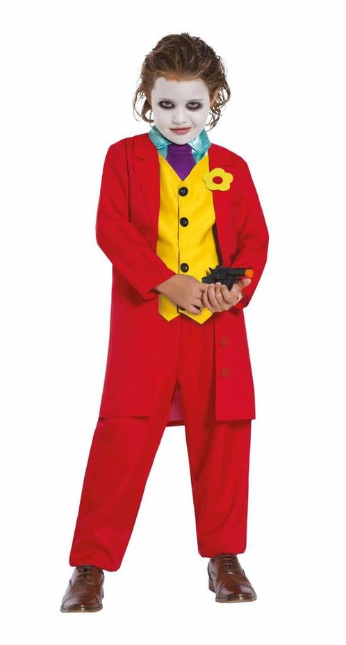 Joker Kostuum Kind Rood, Hobby en Vrije tijd, Feestartikelen, Nieuw, Verzenden