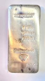 1 kilogram - Zilver .999 - Metalor, Postzegels en Munten, Edelmetalen en Baren