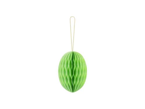 Lichtgroene Honeycomb Paasei 12cm, Hobby en Vrije tijd, Feestartikelen, Nieuw, Verzenden