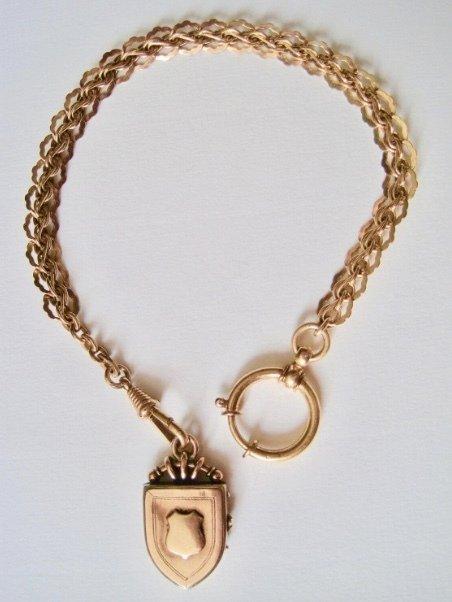 Zonder Minimumprijs - Borstornament Goud gevuld - Antieke, Handtassen en Accessoires, Antieke sieraden