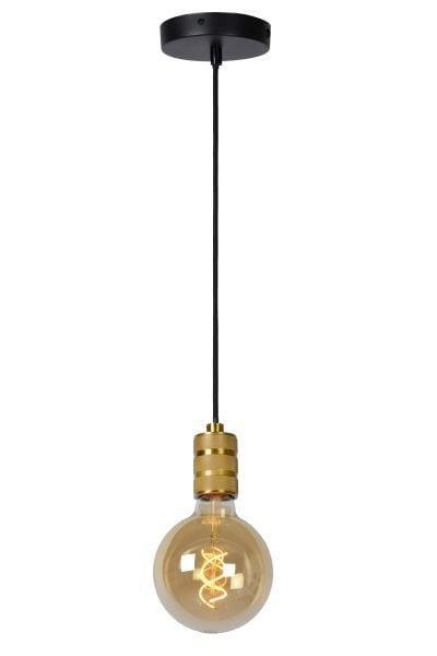 Lucide JOVA - Klassieke E27 fitting Mat Goud / Messing, Huis en Inrichting, Lampen | Hanglampen, Nieuw, Metaal, Verzenden