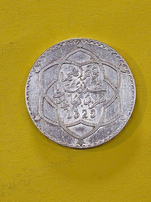 Marokko. 10 Dirhams AH 1329 (Zonder Minimumprijs), Postzegels en Munten, Munten | Azië
