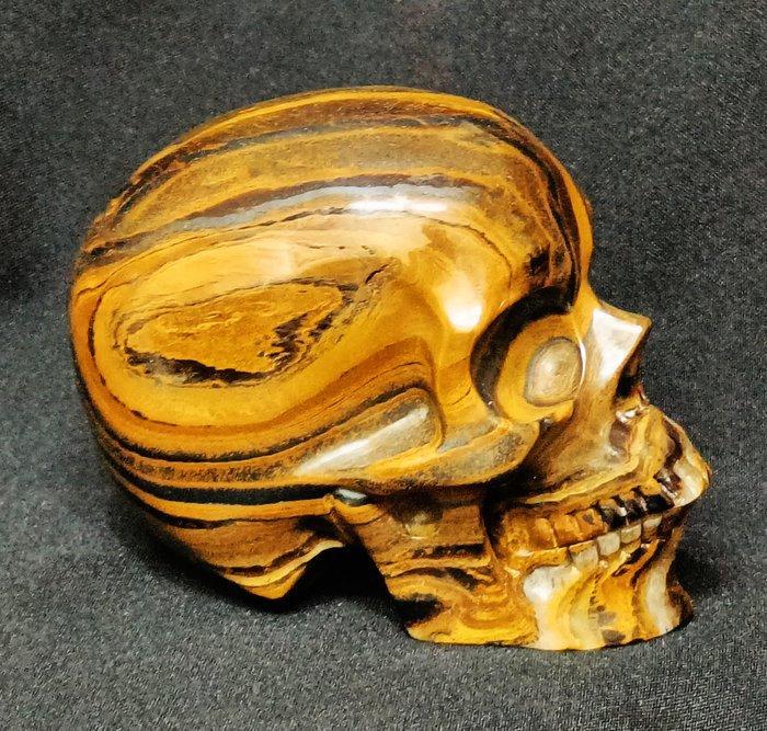 Buitengewone menselijk schedel met de hand gesneden in, Verzamelen, Mineralen en Fossielen