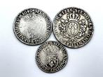 Frankrijk. Lot de 3 monnaies en argent (Louis XIV et Louis, Postzegels en Munten
