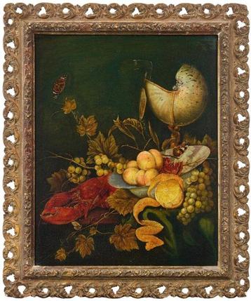 Jan Mortel (1652-1719), Navolger van - Still Life with Fruit