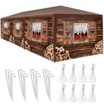 tectake Paviljoen Almchalet met verwijderbare zijdelen - 9 m, Tuin en Terras, Verzenden, Nieuw