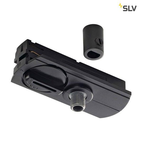 SLV 1-Fase-Rail adapter zwart, Huis en Inrichting, Lampen | Plafondlampen, Nieuw, Metaal, Verzenden