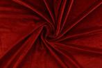 10 meter stretch fluweel - rood, Hobby en Vrije tijd, Verzenden, 120 cm of meer, Polyester, Rood