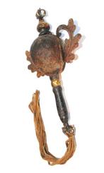 Tibetaanse ritueelvoorwerp Khatvanga 36 cm van ijzer,