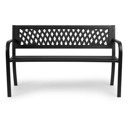 Stalen tuinbank - Antraciet - 2-persoons | 120 x 50 x 75 cm, Huis en Inrichting, Tafels | Eettafels, Nieuw, Verzenden