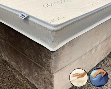 Bamboo exclusive topper HR55 koudschuim & Nasa Traagschuim beschikbaar voor biedingen