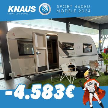 Caravane Knaus Sport 460 EU (2024), Jusqu'à 4, 6 à 7 mètres, Knaus, 1000 - 1250 kg