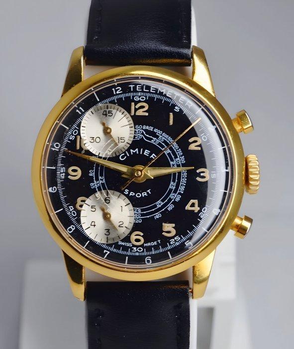 Cimier - Chronostop Telemeter Panda Dial - Zonder, Handtassen en Accessoires, Horloges | Heren