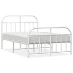 Bedframe 120x190 Wit Metaal | Retour Deal | -55%, Huis en Inrichting, Verzenden, Nieuw, 190 cm of minder, Twijfelaar