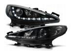 Koplamp unit  LED DRL geschikt voor Peugeot 207 Black, Verzenden, Nieuw, Peugeot