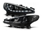 Koplamp unit  LED DRL geschikt voor Peugeot 207 Black, Auto-onderdelen, Verzenden, Nieuw, Peugeot