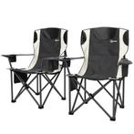 TRUUSK Set van 2 Opvouwbare Stoelen met Armleuningen - Drank, Caravans en Kamperen, Verzenden, Nieuw