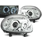 Phares Pour Renault Clio I 98-01 Angel Eyes Chromé, Verzenden