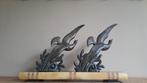 Statue, Vogels - 26 cm - Onyx/ Samac - 1925
