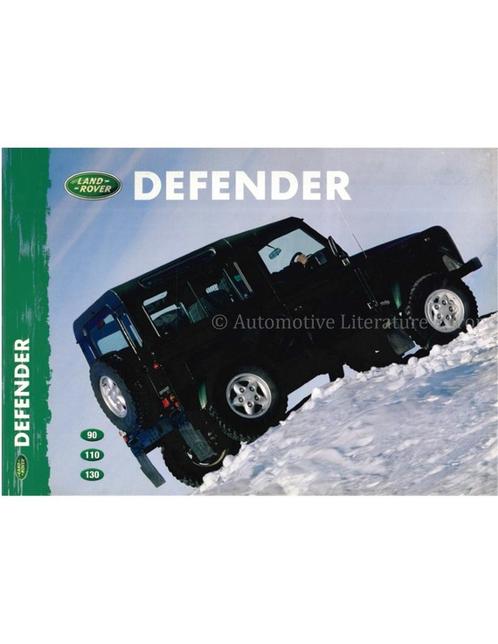 1999 LAND ROVER DEFENDER BROCHURE NEDERLANDS, Boeken, Auto's | Folders en Tijdschriften, Ophalen of Verzenden