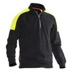 Jobman 5401 sweatshirt 1/2 fermeture Éclair xxl noir/jaune, Bricolage & Construction