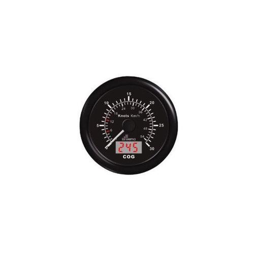 Bieden: Wema GPS boat speed indicator display black 30 knot, Watersport en Boten, Bootonderdelen, Ophalen of Verzenden