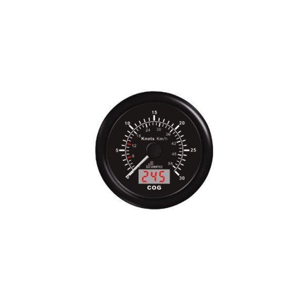 Bieden: Wema GPS boat speed indicator display black 30 knot, Watersport en Boten, Bootonderdelen, Ophalen of Verzenden
