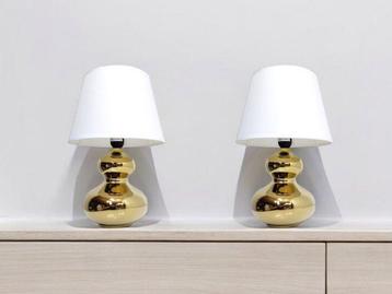 Cottex - Lampe de table (2) - Hannah - Céramique, Coton -