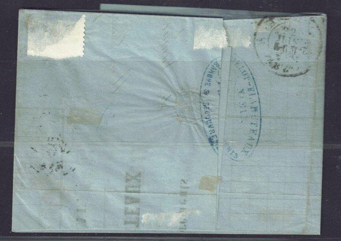 België 1849 - Prachtig gerande en centraal gestempelde 10ct, Postzegels en Munten, Postzegels | Europa | België