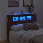 vidaXL Hoofdeinde met LED 140x18,5x103,5 cm hout artisanaal, Huis en Inrichting, Slaapkamer | Bedden, Verzenden, Nieuw