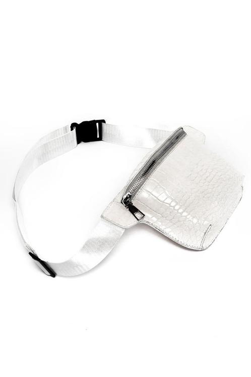 Heuptasje Slangenleer Wit Fanny Pack Leren Heuptas Keer Tas, Handtassen en Accessoires, Tassen | Damestassen, Wit, Nieuw, Ophalen of Verzenden