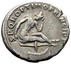 Romeinse Rijk. Trajan (98-117 n.Chr.). Denarius Dacia Capta, Postzegels en Munten