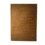 Frankrijk. Plaquette Érection des monuments à Claude Debussy, Postzegels en Munten, Munten en Bankbiljetten | Toebehoren