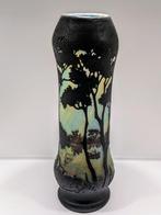 Daum Frères - Vaas - Glas - landschap, Antiek en Kunst