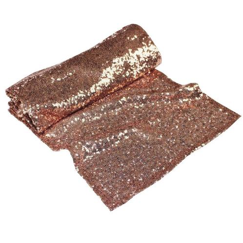Rose Gouden Tafelloper Glitter 2,75m, Hobby en Vrije tijd, Feestartikelen, Nieuw, Verzenden