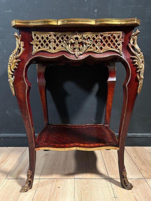 Middentafel - Hout, Brons, Marmer - Salontafel, Antiek en Kunst, Antiek | Overige Antiek