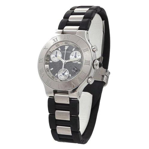 Cartier - Chronoscaph 21 - W10125U2 - Heren - 2000-2010, Handtassen en Accessoires, Horloges | Heren