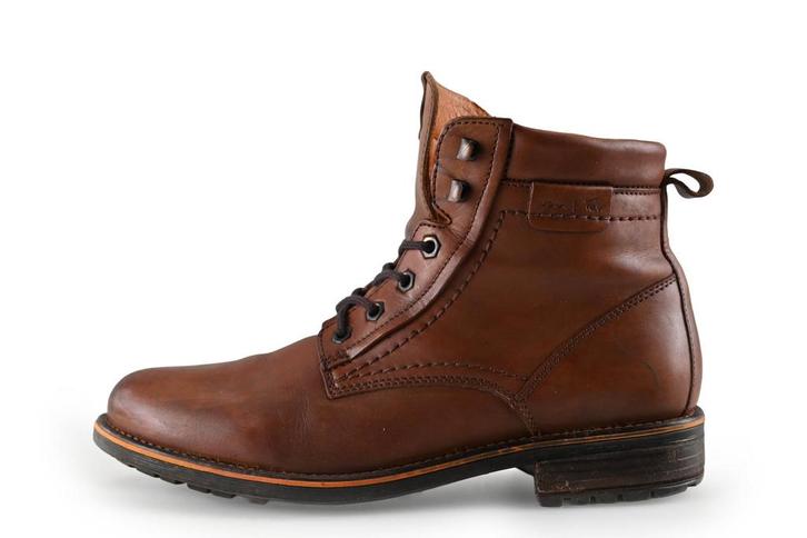 Van Lier Veterboots in maat 42 Cognac | 5% korting, Kleding | Heren, Schoenen, Overige kleuren, Gedragen, Boots, Verzenden
