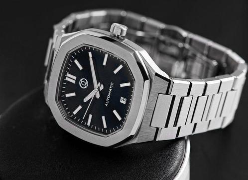 Meccano - Cube C1 Black Automatic Watch - Zonder, Handtassen en Accessoires, Horloges | Heren