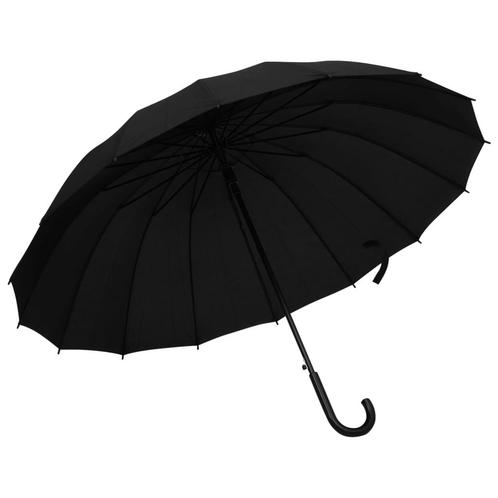 vidaXL Paraplu automatisch 120 cm zwart, Jardin & Terrasse, Tonnelles, Envoi