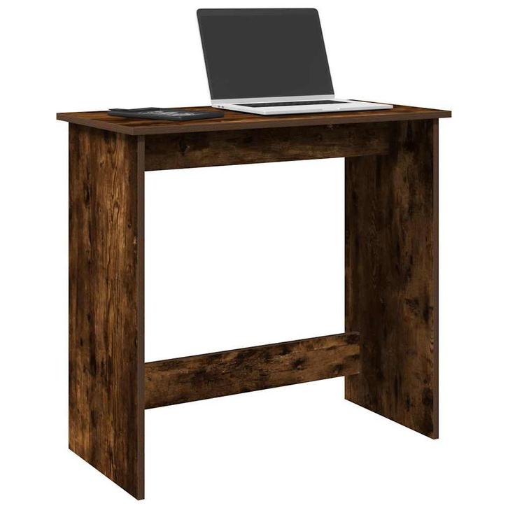 vidaXL Bureau 80x40x75 cm bewerkt hout gerookt eikenkleurig, Huis en Inrichting, Bureaus, Nieuw, Verzenden